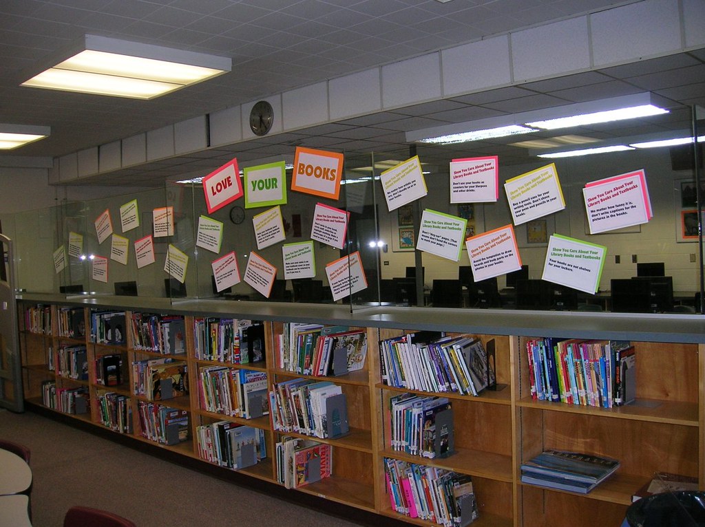 Well-equipped school library